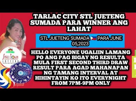 Result jueteng Tarlac City .